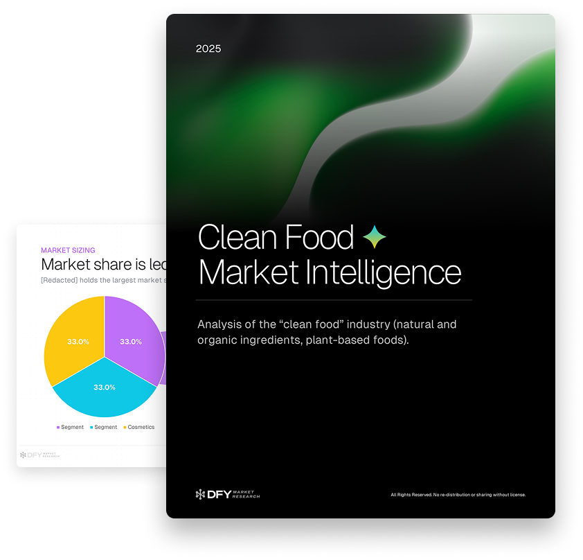 Clean Foods Market Intelligence Report